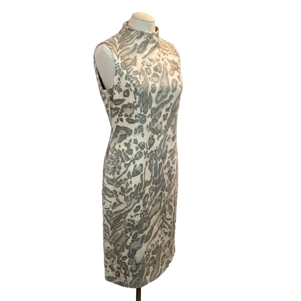 J. McLaughlin Liz Cream Taupe Faux Suede Sleeveless Dress